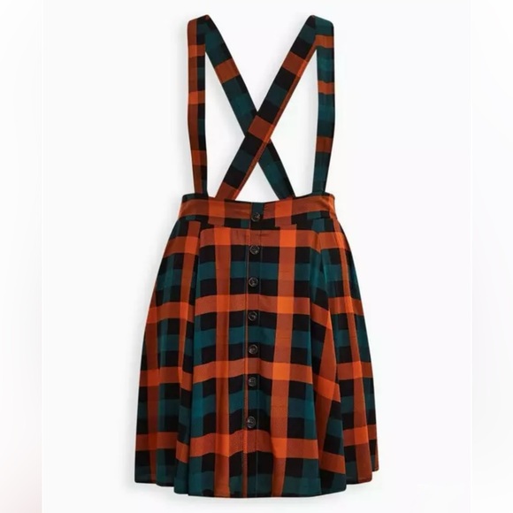 Torrid Plaid Mini Challis Skirtall - Picture 1 of 7